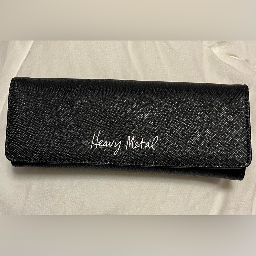 REBECCA MINKOFF Saffiano Leather heavy metal travel jewelry bag
